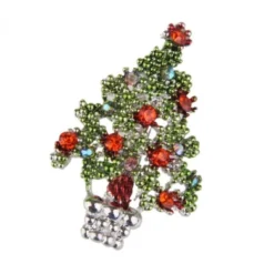 GENERIC 1pc Christmas Tree Shape Brooch Pin Xmas Party Gift Decoration