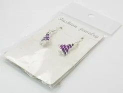 Purple Crystal Rhinestone Christmas Tree Drop Dangly Earrings In Gift Bag Womens Girls Silver Jewellery 7 Purple Crystal Rhinestone Christmas Tree Drop Dangly Earrings In Gift Bag Womens Girls Silver Jewellery -J Crew Favour 6 161