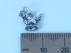 French Hen Sterling Silver Charm .925 X 1 Hens Bird Christmas Charms SSLP2213 -J Crew Favour 6 172