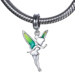 Tinkerbell Fairy Charm - S925 Sterling Silver Fits Pandora Women's Charms Bracelet Bead - Gift Boxed For Christmas -J Crew Favour 6 183