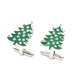 Superheroes Christmas Tree Cufflinks