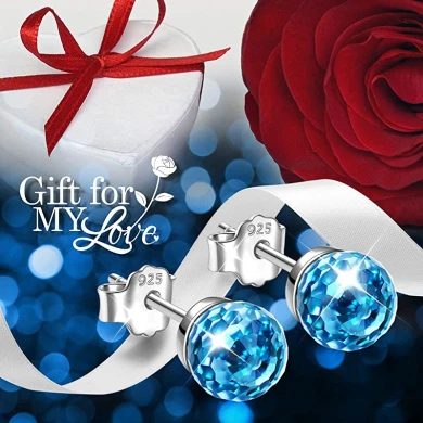 Alex Perry Fantastic World Women Pierced Stud Earrings 925 Sterling Silver With Round Crystals From , Christmas Gifts, Multi Colour Choice, Allergy-Free Passed SGS Inspection 14 Alex Perry Fantastic World Women Pierced Stud Earrings 925 Sterling Silver With Round Crystals From , Christmas Gifts, Multi Colour Choice, Allergy-Free Passed SGS Inspection - Image 14