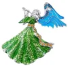 Gift For Xmas Retro Green Blue Angel Christmas Decoration Brooch Pin BR230