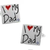Ashton And Finch I Love My Dad Cufflinks In A Free Luxury Presentation Box. Novelty Dad Christmas Theme Jewellery