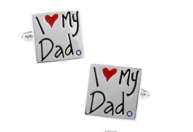 Ashton And Finch I Love My Dad Cufflinks In A Free Luxury Presentation Box. Novelty Dad Christmas Theme Jewellery 1 Ashton And Finch I Love My Dad Cufflinks In A Free Luxury Presentation Box. Novelty Dad Christmas Theme Jewellery