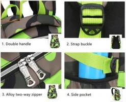 Yvechus School Backpack Casual Daypack Travel Outdoor Camouflage Backpack Christmas Presents For Boys And Girls -J Crew Favour 6 342