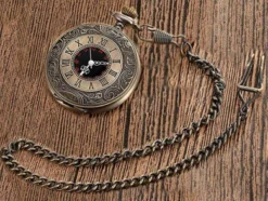 LYMFHCH Vintage Pocket Watch Roman Numerals Scale Quartz Mens Womens Watch With Chain Christmas Graduation Birthday Gifts Fathers Day 9 LYMFHCH Vintage Pocket Watch Roman Numerals Scale Quartz Mens Womens Watch With Chain Christmas Graduation Birthday Gifts Fathers Day -J Crew Favour 6 380