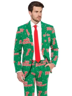 Opposuits Fun Christmas Suits - Full Set: Jacket, Pants And Tie -J Crew Favour 6 411