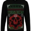 Adults Official Black Veil Brides Christmas Jumper Festive Top