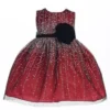 Crayon Kids Baby Girls Red Velvet Flower Sash Sequin Christmas Dress 24M