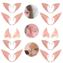 6 Pair Fairy Pixie Elf Ears For Halloween Christmas Cosplay By Kbraveo