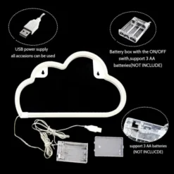 LED Signs Neon Lights For Wall Decor,USB Or Battery Decor LED Light,Neon Signs For Bedroom,Decorative LED Neon Light Sign For Bar,Christmas,Home Party,Kids,Girls Living Room (Cloud-Warm White) 21 LED Signs Neon Lights For Wall Decor,USB Or Battery Decor LED Light,Neon Signs For Bedroom,Decorative LED Neon Light Sign For Bar,Christmas,Home Party,Kids,Girls Living Room (Cloud-Warm White) -J Crew Favour 6 533