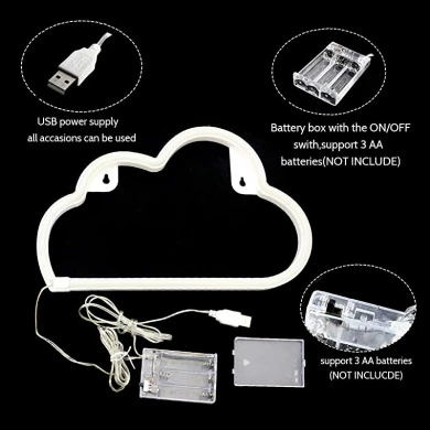 LED Signs Neon Lights For Wall Decor,USB Or Battery Decor LED Light,Neon Signs For Bedroom,Decorative LED Neon Light Sign For Bar,Christmas,Home Party,Kids,Girls Living Room (Cloud-Warm White) 8 LED Signs Neon Lights For Wall Decor,USB Or Battery Decor LED Light,Neon Signs For Bedroom,Decorative LED Neon Light Sign For Bar,Christmas,Home Party,Kids,Girls Living Room (Cloud-Warm White) - Image 8