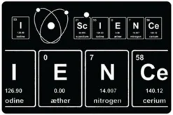 I Love Science Car Air Freshener (Xmas Christmas Stocking Filler/Secret Santa Gift)