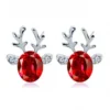 Crystal Earrings,WINWINTOM Christmas Crystal Reindeer Antlers Earrings