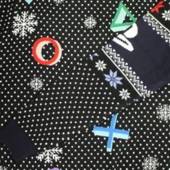 PlayStation Christmas Jumper Ugly Sweater Symbols Black For Men Women Boys And Girls -J Crew Favour 6 869