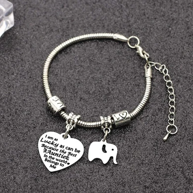 BHXRODE Aunt Bracelet Appreciation Birthday Christmas Gift Women Bangle Family Jewellery Engraved Best Auntie In The World 3 BHXRODE Aunt Bracelet Appreciation Birthday Christmas Gift Women Bangle Family Jewellery Engraved Best Auntie In The World - Image 3