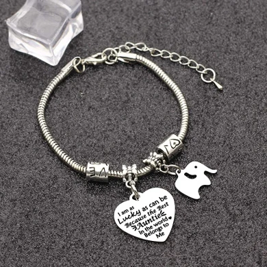 BHXRODE Aunt Bracelet Appreciation Birthday Christmas Gift Women Bangle Family Jewellery Engraved Best Auntie In The World 4 BHXRODE Aunt Bracelet Appreciation Birthday Christmas Gift Women Bangle Family Jewellery Engraved Best Auntie In The World - Image 4