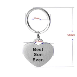 CraDiabh Keychain Gifts For Son Boys Stainless Steel Key Chains Christmas Birthday Fathers School Day Gift For Son -J Crew Favour 6 110