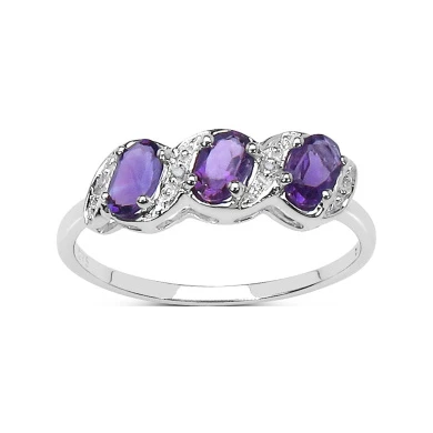 The Diamond Ring Collection: 9ct White Gold Amethyst & Diamond Engagement, Eternity Ring, Christmas Day, Valentine's Day, Mother's Day, Anniversary Gift, Ring Size H,I,J,K,L,M,N,O,P,Q,R,S,T,U,V,W 8 The Diamond Ring Collection: 9ct White Gold Amethyst & Diamond Engagement, Eternity Ring, Christmas Day, Valentine's Day, Mother's Day, Anniversary Gift, Ring Size H,I,J,K,L,M,N,O,P,Q,R,S,T,U,V,W -J Crew Favour 6 118
