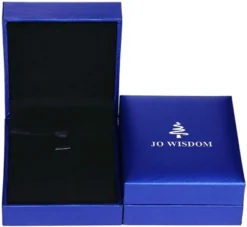 JO WISDOM Snowflake Necklace,925 Sterling Silver Frozen Snowflakes Cubic Zirconia Pendant Necklace,Christmas Jewellery For Women -J Crew Favour 6 132