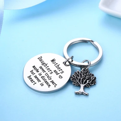 CJ & M Family Tree Keychain Mother Daughter Gift"Mothers And Daughters Never Truly Part, Maybe In Distance.Mother Daughter Keychain,Christmas Gifts,Mother's Day Gifts 2 CJ & M Family Tree Keychain Mother Daughter Gift"Mothers And Daughters Never Truly Part, Maybe In Distance.Mother Daughter Keychain,Christmas Gifts,Mother's Day Gifts - Image 2