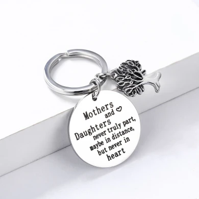 CJ & M Family Tree Keychain Mother Daughter Gift"Mothers And Daughters Never Truly Part, Maybe In Distance.Mother Daughter Keychain,Christmas Gifts,Mother's Day Gifts 5 CJ & M Family Tree Keychain Mother Daughter Gift"Mothers And Daughters Never Truly Part, Maybe In Distance.Mother Daughter Keychain,Christmas Gifts,Mother's Day Gifts - Image 5