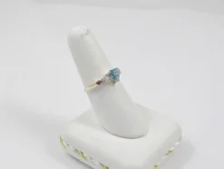 Topaz Ring Collection: 9ct Gold 1.00Ct Heart Shape Swiss Blue Topaz Engagement Ring With Diamond Set Crossover Kiss Shoulders Engagement Ring & Diamond Shoulders,Christmas Day, Valentine's Day -J Crew Favour 6 28