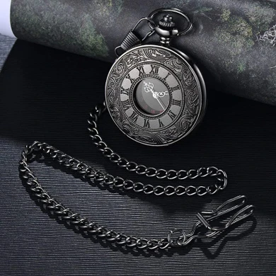 LYMFHCH Vintage Pocket Watch Roman Numerals Scale Quartz Mens Womens Watch With Chain Christmas Graduation Birthday Gifts Fathers Day 2 LYMFHCH Vintage Pocket Watch Roman Numerals Scale Quartz Mens Womens Watch With Chain Christmas Graduation Birthday Gifts Fathers Day - Image 2