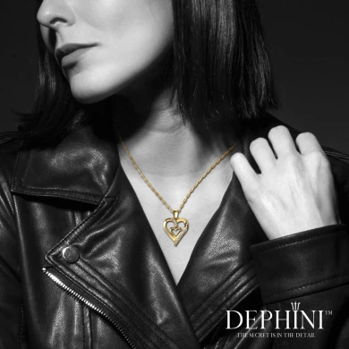 DEPHINI Double Heart Necklace Cubic Zirconia 925 Sterling Silver Love Heart Pendant – OR Select Variation Of 18ct Yellow Gold Necklace | Fine Jewellery Woman Necklace Christmas Gifts 7 DEPHINI Double Heart Necklace Cubic Zirconia 925 Sterling Silver Love Heart Pendant – OR Select Variation Of 18ct Yellow Gold Necklace | Fine Jewellery Woman Necklace Christmas Gifts - Image 7