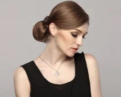 Simple White Freshwater Cultured Pearl Necklaces For Women With Crystals Mini Santa Hat Drop Pendant, Elegant Birthday Gifts For Women, Christmas Jewellery Gifts For Girls, 46cm -J Crew Favour 6 70