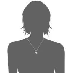 Cupimatch 2-Pieces Men Women Stainless Steel I Love You Heart Rhinestone Puzzle Matching Pendant Couple Necklace Christmas Valentine Gift With 50cm & 55cm Chain -J Crew Favour 6 74