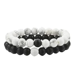 KSQS Couple Distance Bracelets For Lovers Ying Yang Balance 8 Mm Beads For Christmas Birthday Valentine